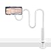 GRSTREE Handy-Halter, universeller Handy-Ständer, Clip, Flexible Klemme, 100 cm, Lange Arm-Halterung, Weiß