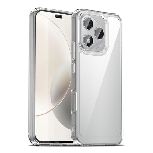 Image of Case for Honor 400 Lite 5G, Military Grade Drop Protection Clear Phone Case, Yellowing Resistant, Anti-Scratch Hard PC Back, Shockproof Hard Ultra-Thin Protective Cover, Transparent