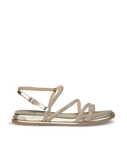 Alma en Pena Damen Sandalen mit Absatz, gold, 39 EU