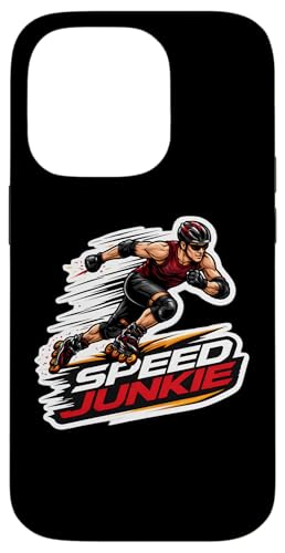 Speed Junkie Rollerblader�̈��p�� �ʔ������Ń��[���[�u���[�h �X�}�z�P�[�X iPhone 14 Pro �p