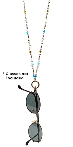 Image of Calabria Eyeglass Necklace Holder for Women - Beaded Glasses Chain with Secure Loop | Eyewear Holder Necklace for Glasses