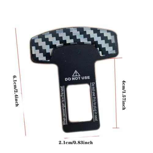 Anschnaller Adapter Auto Verlängern Gurtadapter Stecker VerläNgerung, Gurtschloss Adapter, Anschnaller Verlängerung Autogurt Stecker, Schwarz Gurtschloss Adapter für LKW Pkw (002-B-2pc)