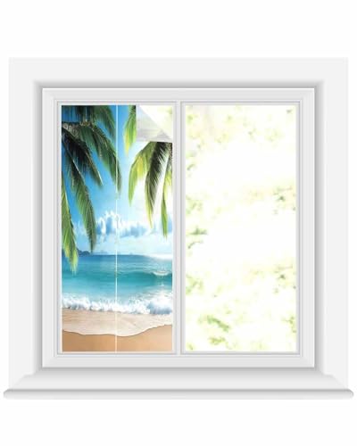 Película Decorativa para Ventanas 19.6" x 39.3" Azul miniatura 1