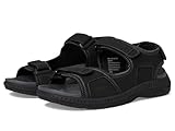 Nunn Bush Laguna - Sandalias de río de 3 correas para hombre, ligeras, ajustables y cómodas, Negro -, 45 EU