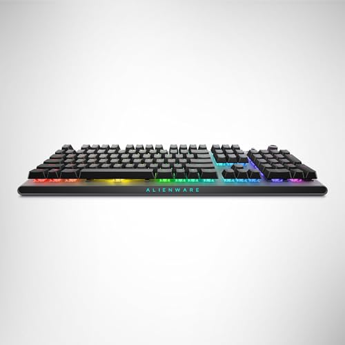 Alienware AW920K Tastiera Tri-Mode Wireless Gaming – Connettività Tri-Mode, Retroilluminazione AlienFX RGB, Switch CHERRY MX Red, Ricarica Magnetica, Qwerty Dark Side of the Moon - Tastiera gaming - Immagine 11