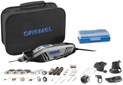 Dremel 4300-5/40 High Performance Rotary Tool Kit with Universal 3-Jaw Chuck, 5 Attachments and 40 Accessories