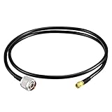 Eightwood N Male to RP-SMA Male KSR240 Low Loss Cable 3 feet for Outdoor Yagi WiFi Antenna WiFi Router Helium Hotspot Miner LoraWan Antenna