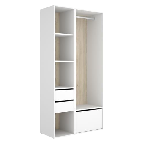 DEKIT Grupo RIMOBEL Conjunto Armario VESTIDOR con Trasera Reversible