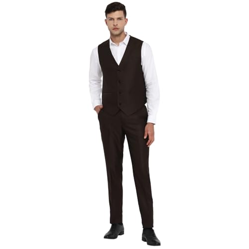 Image of Turtle Men 100% Cotton Notch Lapel Collar Tailored Fit Three Piece Party Suits