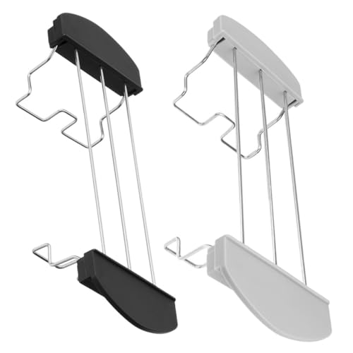 FUNOMOCYA 2pcs Toaster Oven Rack Toast Racks for Toast Anti-scald Design Easy to Clean Silicone Stainless Steel