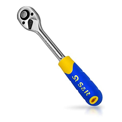 S&R Llave de Carraca de 1/2 Pulgadas con 45 Dientes y Trinquete de Acero Cromo Vanadio Cover