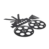 MUCKLILY Wandkunst Für Kinosäle Mit Filmrollen Dekoration Für Kinosäle Und Heimkinos Schilder Für Filmthemen-veranstaltungen Vintage-kino-dekor Mit Filmstreifen Zubehör Für