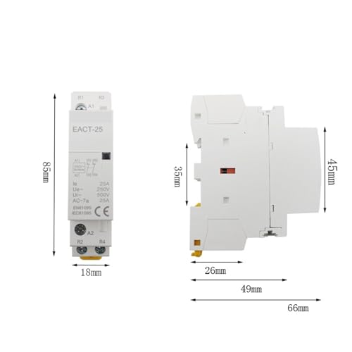 Interrupteur modulaire EACT-25Z DC 24V 16A 1NO 1NC pour rail Din - 3