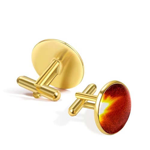 vliegende vuur vonken Manchetknopen voor mannen set gepersonaliseerd - Image 4
