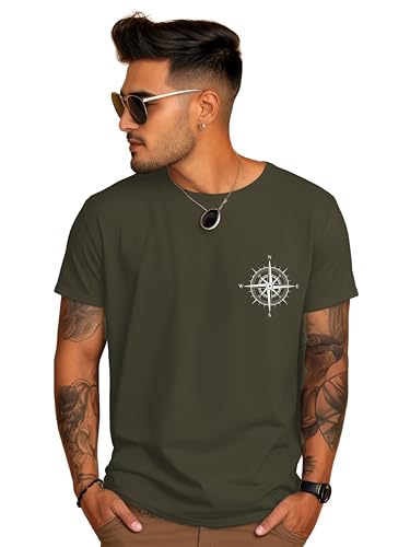 Image of ADRO Unisex 100% Cotton Regular Tshirt | Printed | Graphic Printed | Chest Printed