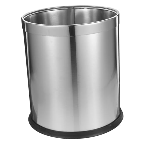 Caneca de basura de acero inoxidable para baño y hogar