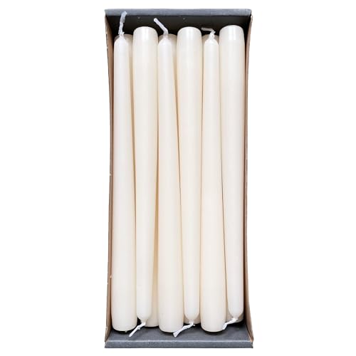 Nordring 12 Spitzkerzen 2,3 x 25 cm creme – RAL-zertifiziert,...