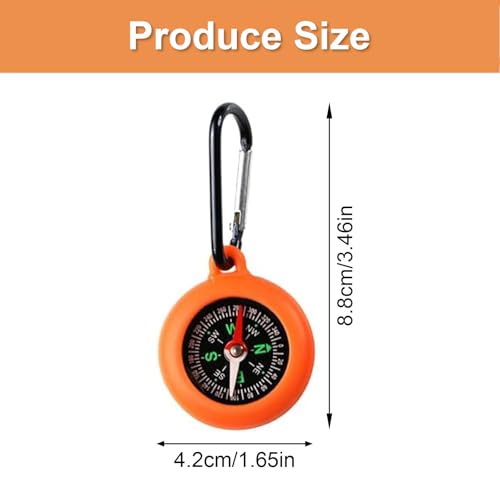 Brújulas portátiles para llavero 5 piezas para camping miniatura 3