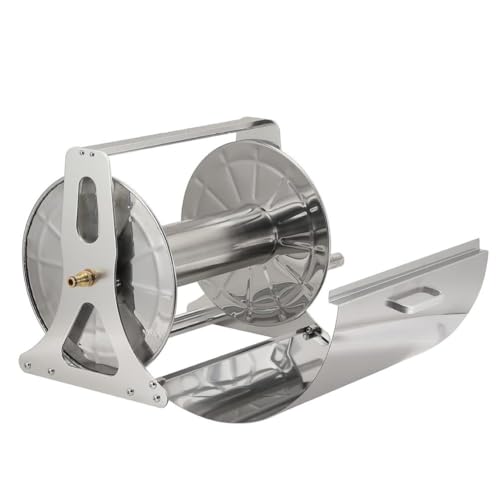 Dévidoir de tuyau d'arrosage portable léger avec support stable - 5