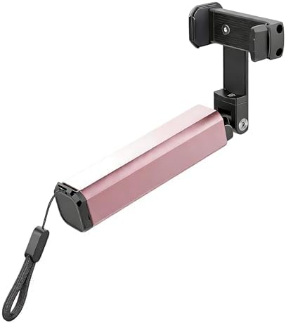 AAE&TB Airplane Phone Holder for Tray Table, 360° Rotating Travel Phone Mount, Adjustable Foldable Clip Stand, Hands-Free for Flights, Universal Fit for iPhone Android (Pink) image 5