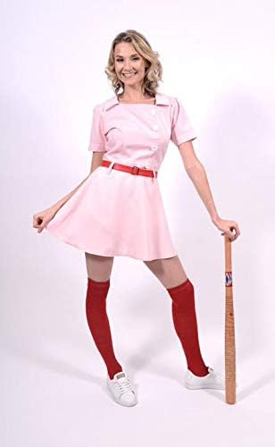 Rockford Peaches Women's Costume Baseball Uniform - Large - Image 7