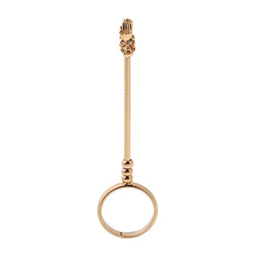 abbybubble Anillo de aleación Clip de Cigarrillo Duradero Accesorios para Fumador Mano portátil Soporte para Cigarrillos Anillo Decoración Cover