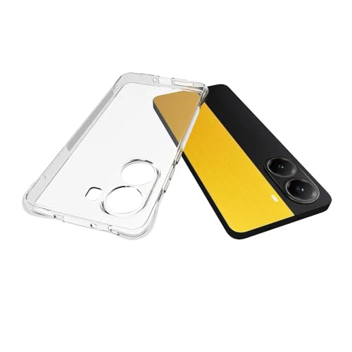 Image of for [Poco X7 Pro] Case,[Poco X7 Pro] Phone Back Case Cover Clear Transparent Corners TPU Shock-Absorption Flexible Cell Phone Cover for [Poco X7 Pro] - Transparent