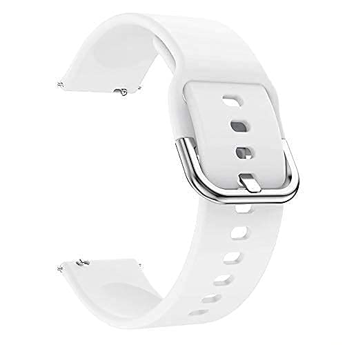 LIDDU Watch Strap Belt Compatible with Fastrack Reflex VOX Smart Watch - (White Strap, Silver Buckle) (B0B8K2NDVR) Amazon Price History, Amazon Price Tracker