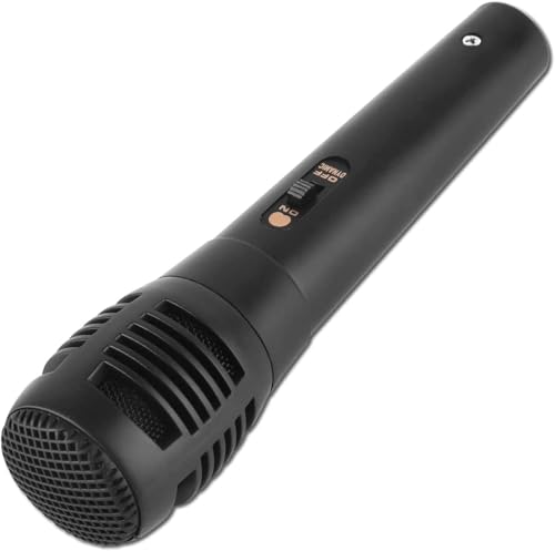 Image of Hybite Dynamic Microphone Karaoke with Wire Mike unidirectional Vocal Wired Dynamic Cardioid Microphone Wire for Solo Vocals & Karaoke Singing with 2 Meter Cable- Black Mic