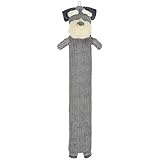 Long Hot Water Bottle with Padded Animal Plush Cover 2 Litre - Grey Dog