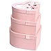 Thenshop 3 Sets Valentines Heart Shaped Boxes for Flowers Mother's Day Gift Packaging with Transparent Window Lids for Luxury Flower Arrangements Flower Box Gift Wrap Boxes for Wedding Birthday(Pink)