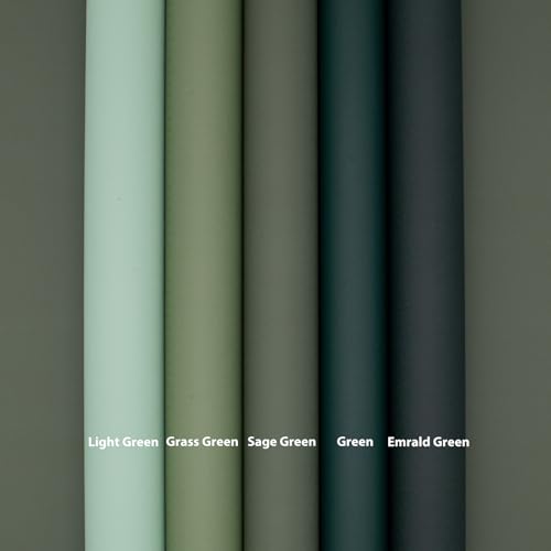 Image of Yancorp 16 inchx120 inch Matte Emrald Green Peel and Stick Wallpaper Removable Contact Paper for Cabinets and Drawers Stick in Wall Paper for Bedroom Kitchen Self-Adhesive