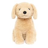 WEIGEDU Golden Retriever Labrador Stuffed Animal Puppy Plush Toy with Embroidered Eyes for Babies, Boys, Girls, Kids - No Hard Parts, 12 inches