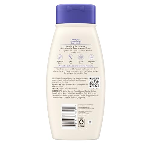 Save 47% on Aveeno Stress Relief Body Wash with Oat & Lavender - Image 5