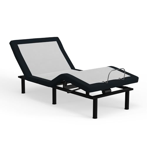 Image of Blissful Nights Twin XL e3 Adjustable Bed Base Frame with Head and Foot Incline, Wireless Remote Control, Easy Assembly, 10 Year Warranty