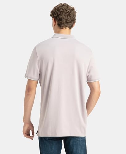 Image of Jockey 3911 Men Super Combed Cotton Rich Solid Half Sleeve Polo T-Shirt (Prints May Vary)
