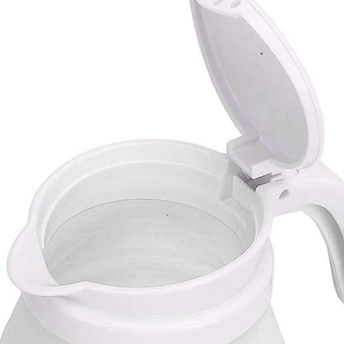 Caldeira de água para Viagem, Chaleira Elétrica Dobrável de 600 Ml Segura para Acampamento (Plugue U