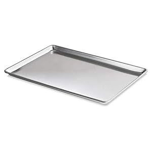 New Star Foodservice 36930 Commercial-Grade 18-Gauge Aluminum Sheet Pan/Bun Pan, 18″ L x 26″ W x 1″ H (Full Size) Pack of 12 | Measure Oven (Recommended)