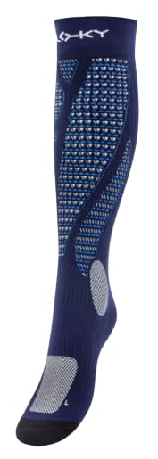 FLOKY - Run Up Long 25 - Calze biomeccanica sportiva - Blu - Taglia M