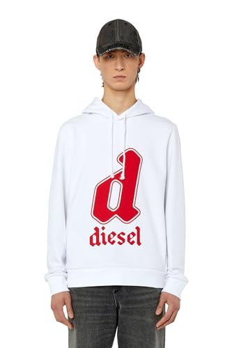 Diesel_S-GINNOUT Felpa_Shirt_Blanc_M