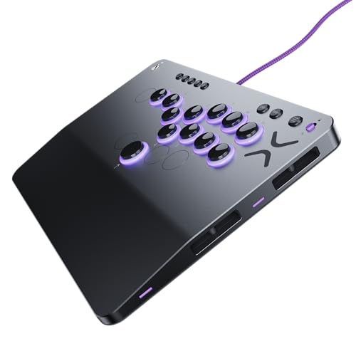 Image of Turtle Beach Victrix Pro KO Leverless Esports All Button Fight Stick, Xbox | Xbox Series X|S, Xbox One, Windows PC, Tournament Arcade Controller, 16 Cherry Switches, Slim Design, RGB Lighting, Gray