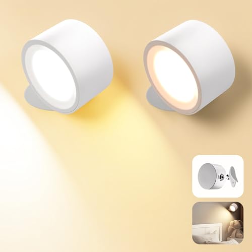 LED Wall Lights with Rechargeable Battery