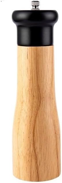 Spice Grinder Manual Pepper Grinder Wooden Salt and Pepper Mill Multipurpose Crusher Household Kitchen Tool Grinder Salt and Pepper Shakers Grinding (Color : 8 inch for Pepper) (8 Inch for Pepper)