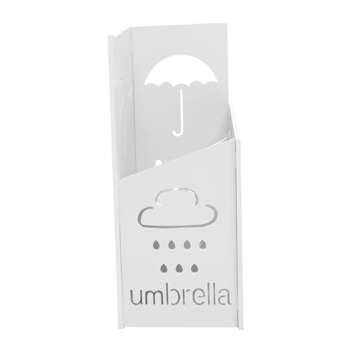 Porte-parapluies long blanc en PVC pour ranger proprement vos parapluies