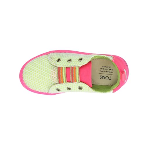 TOMS Toddler Girls Lenny Elastic Slip On Sneakers Shoes Casual - Green, Pink4