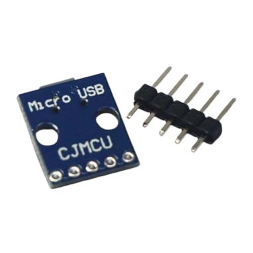 Image of Robocraze Micro USB Breakout Board | 5V USB Power Module | Micro USB breakout module with 5-pin access for power & data, USB OTG support for Arduino, Raspberry Pi & DIY projects.