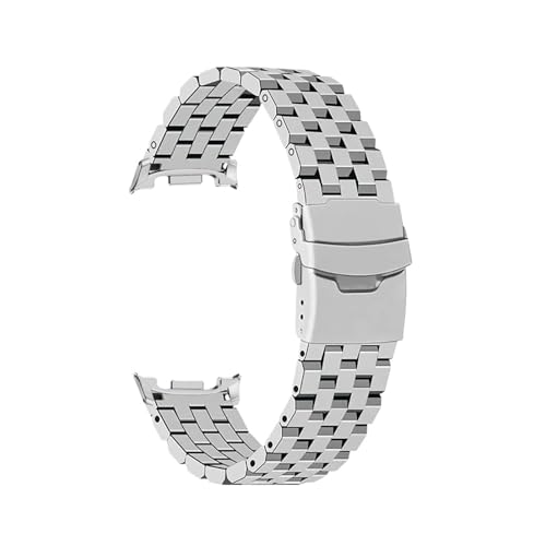 [PLYYQZM] Sam su ng �ɍ��� Galaxy Watch 8 40 44mm/8Classic 46mm�p�X�e�����X�X�`�[����`�t���X�g�X�g���b�v�����p�u���X���b�g���X�g�o���h�ɓK�p(Silver,For Watch 8 44MM)