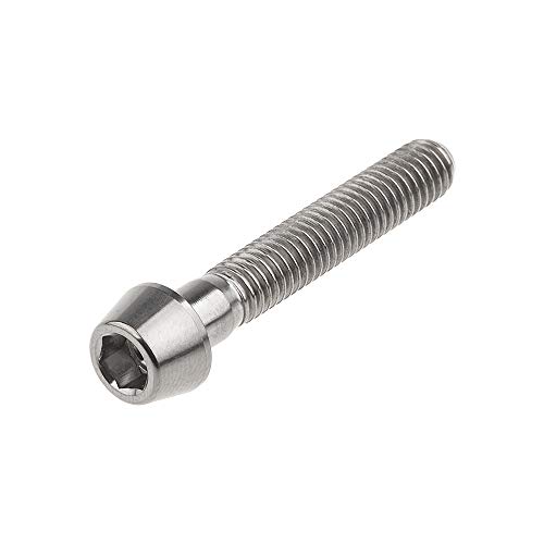 Image of Titanium Ti Bolt M5x9 16 18 20 25 30 35 40 45 50 55 60mm Tapered Head Screws Pack of 4 (M5x30mm, Normal Titanium)