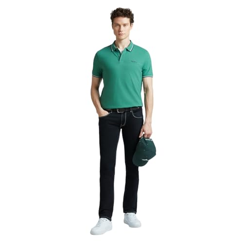 Image of Pepe Jeans Men's Cotton Regular Fit Polo T-Shirt