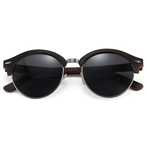 Wood Polarized Sunglasses for Men and Women - Bamboo and Wooden Sunglasses - UV Protected (Jax)2